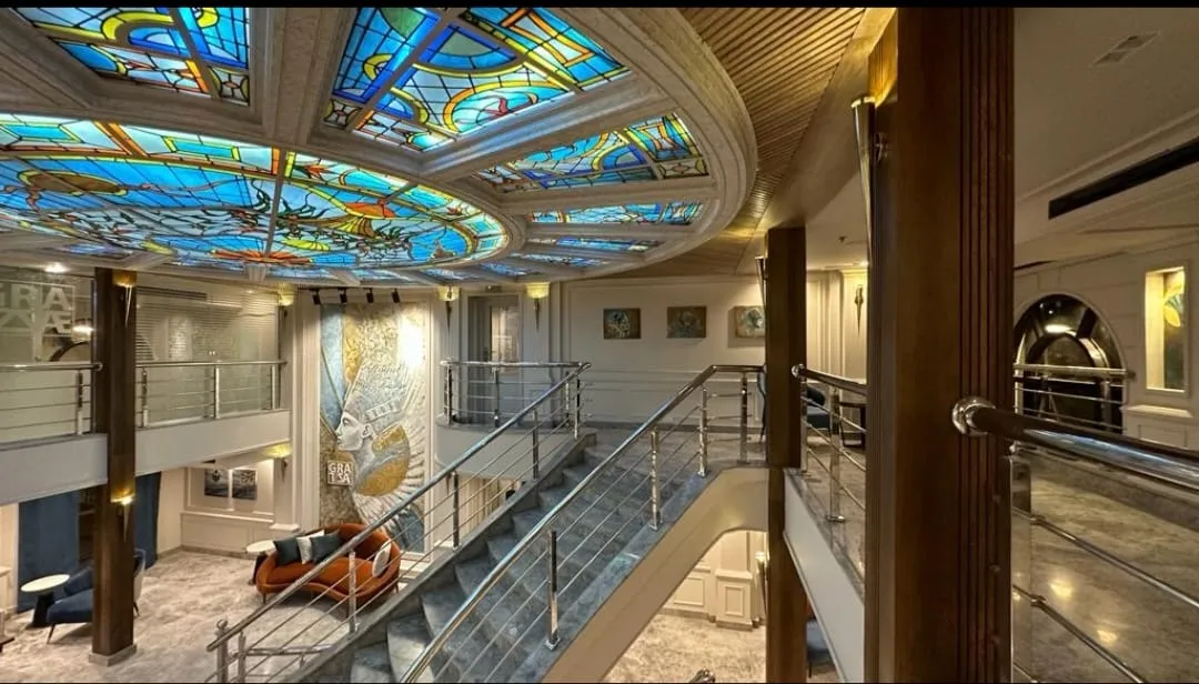 Lobby of the Royal Beau Rivage Nile cruise